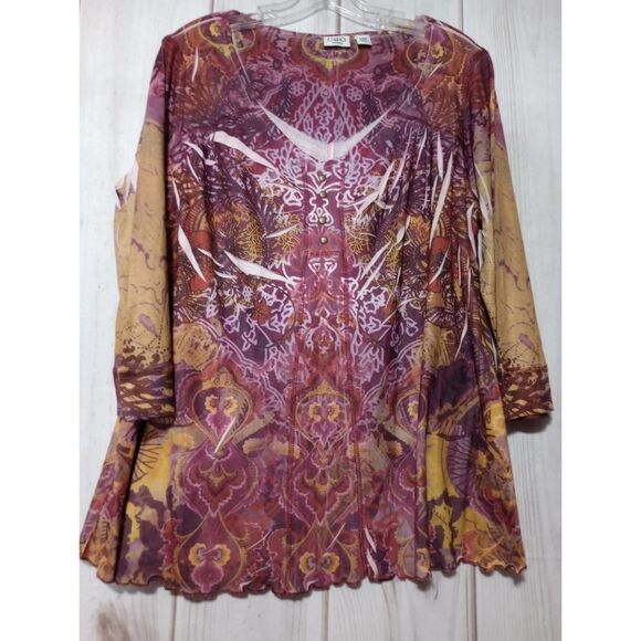 Cato‎ Blouse Ladies 18 Purple - Picture 1 of 7